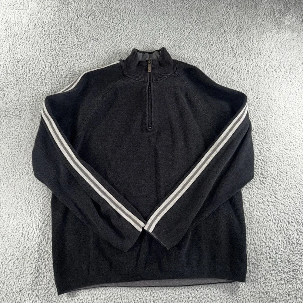VTG‎ Y2k Quarter Zip Men L Tall Knit 90s Retro Blokecore Gorpcore Sporty Street